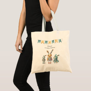 Robot Rabbits Easter Tote Bag