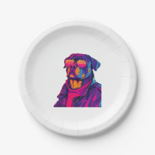 Robot Retriever � Futuristic Mecha Dog Paper Plate