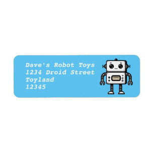 Robot Return Address Label