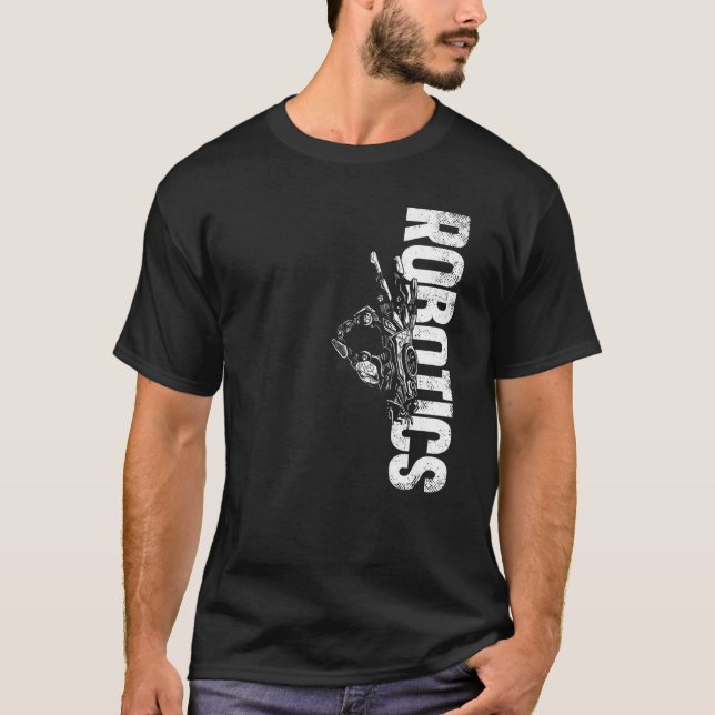 Robot Robotics Engineer Vintage T-Shirt (Front)