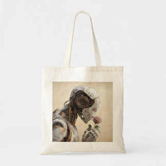 Robot & Rose - Solarpunk Tote Bag