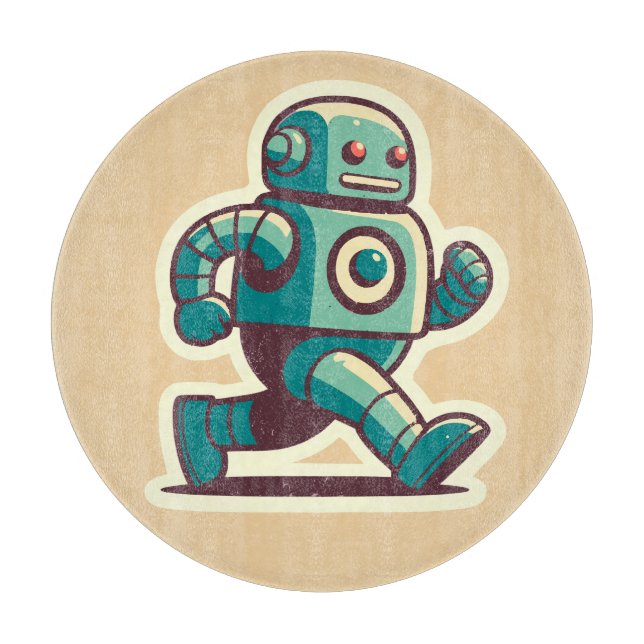 Robot Runner Cutting Board (Front)