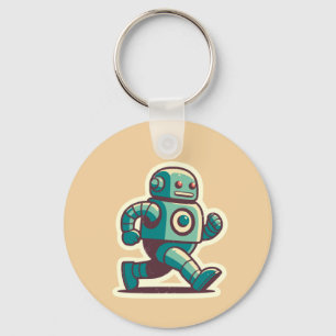 Robot Runner Key Ring