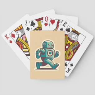 Robot Runner Playing Cards