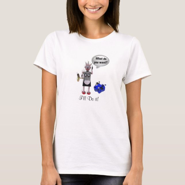Robot Service Customisable T-Shirt (Front)