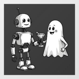 Robot Shaking Ghost Spooky Halloween Rebotic