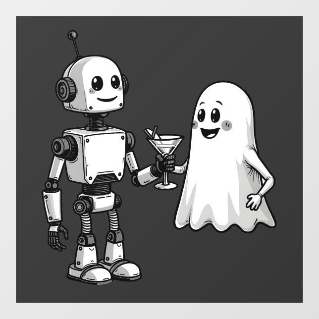 Robot Shaking Ghost Spooky Halloween Rebotic  (Sheet)