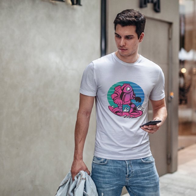 Robot Snowboarding T-Shirt (Creator Uploaded)