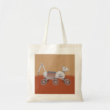 Robot Squirrel Tote Bag