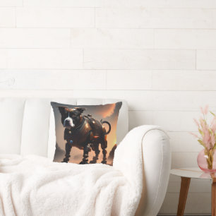 Robot Staffordshire Bull Terrier, Cushion