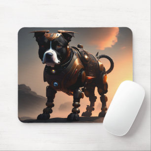 Robot Staffordshire Bull Terrier, Mousepad