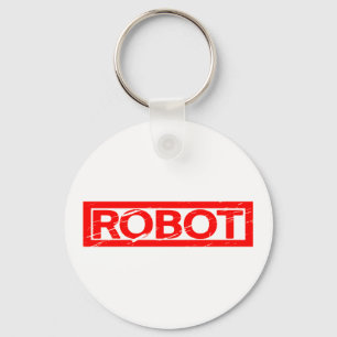 Robot Stamp Key Ring