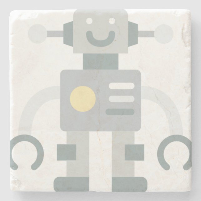 robot stone coaster (Front)