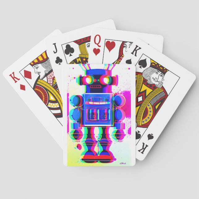 Robot Suspect Number 4 Playing Cards (Back)