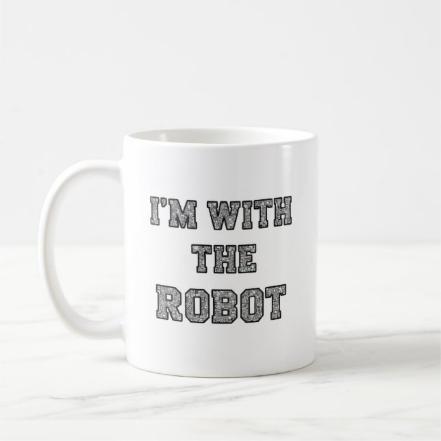 Robot Text Coffee Mug (Left)
