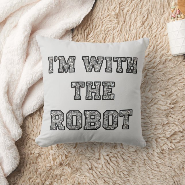 Robot Text Cushion (Blanket)