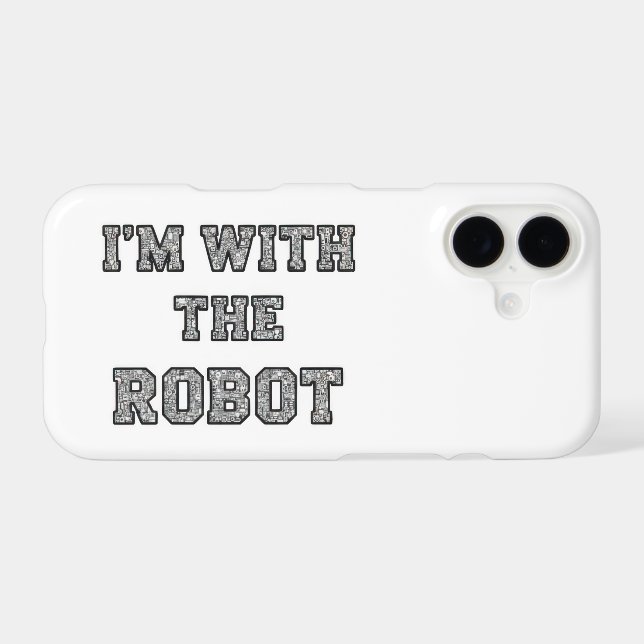 Robot Text Phone Case (Back Horizontal)