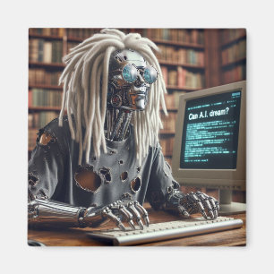 Robot Types at Keyboard Magnet