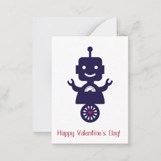Robot Valentine - Scooter Note Card