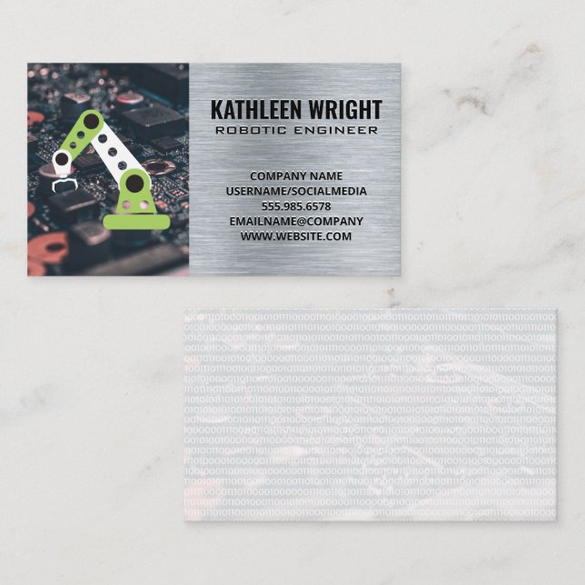 Robotic Arm | Technology Business Card (Front/Back)