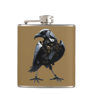 Robotic Bird Hip Flask