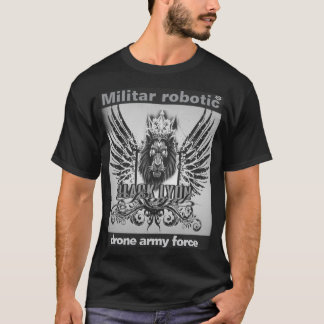 Robotic black Lyon drone army force 2 T-Shirt