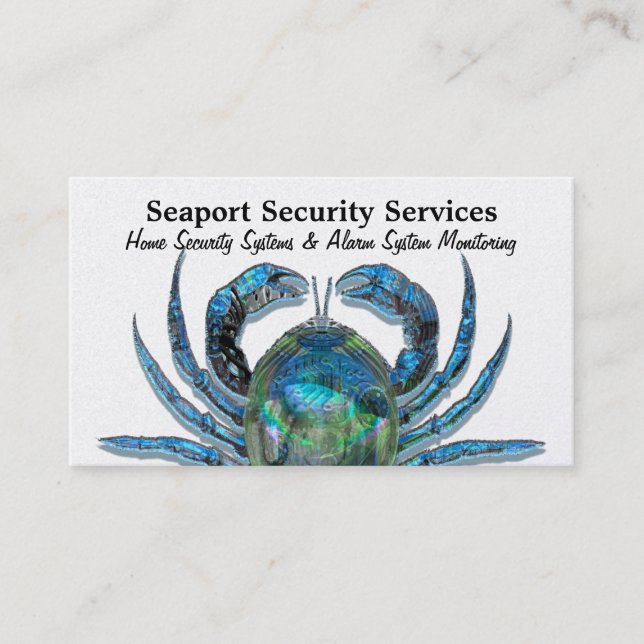 Robotic Crab on Gold Professional  3.5" x 2.0" Business Card (Front)