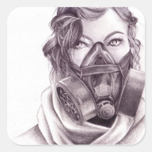 Robotic People: Gas Mask Stickers