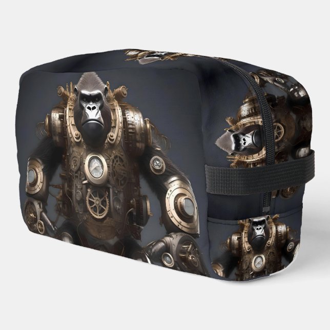 Robotic Steampunked Gorilla, Toiletries Bag (Left Corner)
