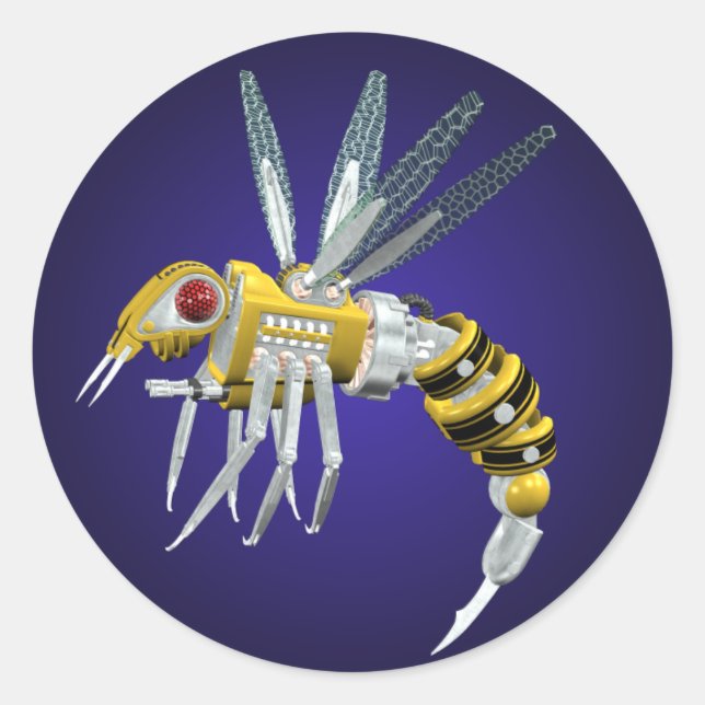 Robotic Wasp Sticker (Front)