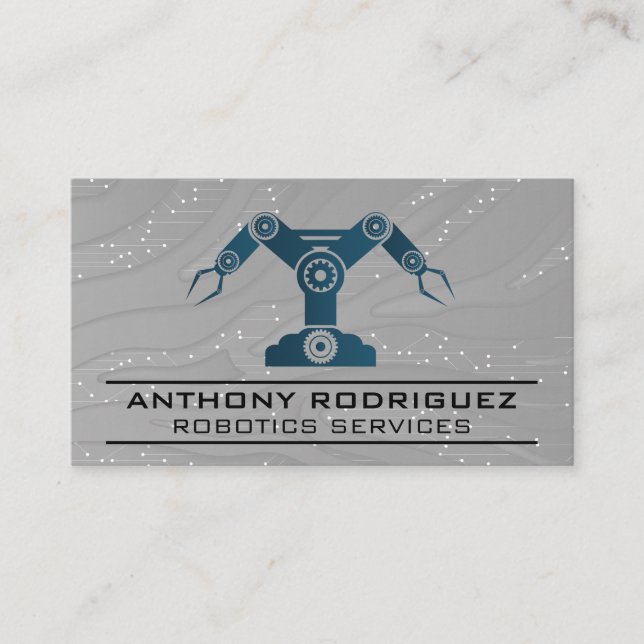Robotics Arms | Manufacturing  Business Card (Front)
