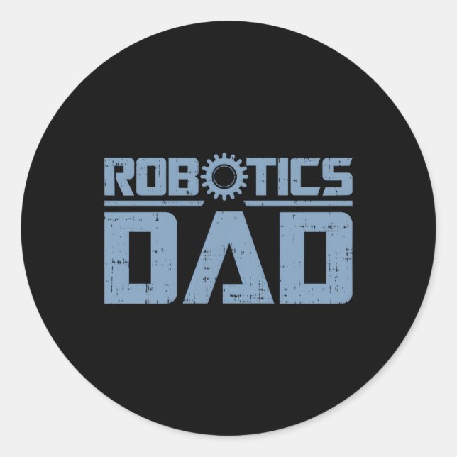 Robotics Dad Classic Round Sticker (Front)