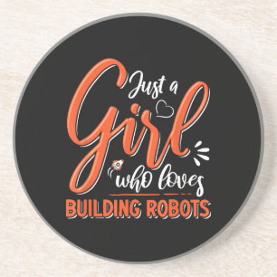 Robotics Engineer Robot Lover Engineering Girl Rob Coaster