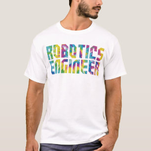 Robotics Engineer Robotics Engineer Tie Dye Retro T-Shirt