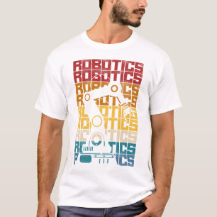 Robotics Engineer Robotics Retro Vintage T-Shirt
