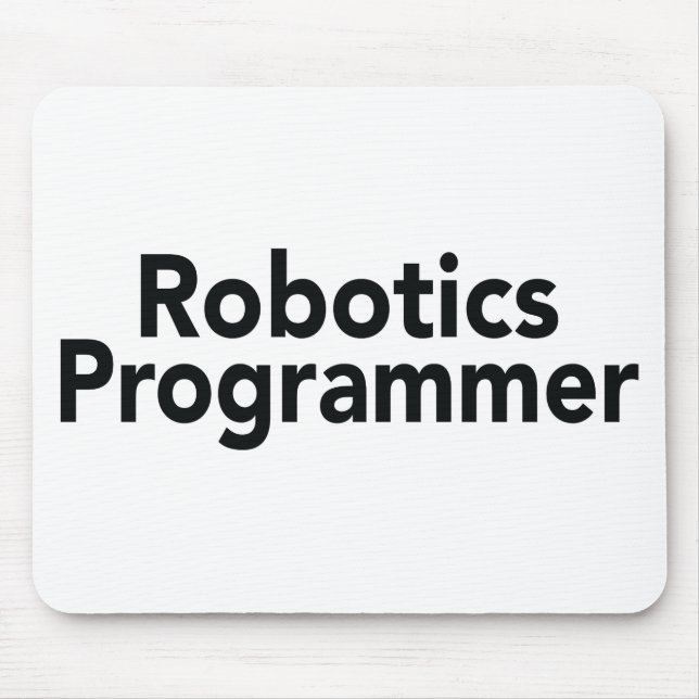 Robotics Programmer Mouse Pad (Front)