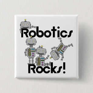 Robotics Rocks 15 Cm Square Badge