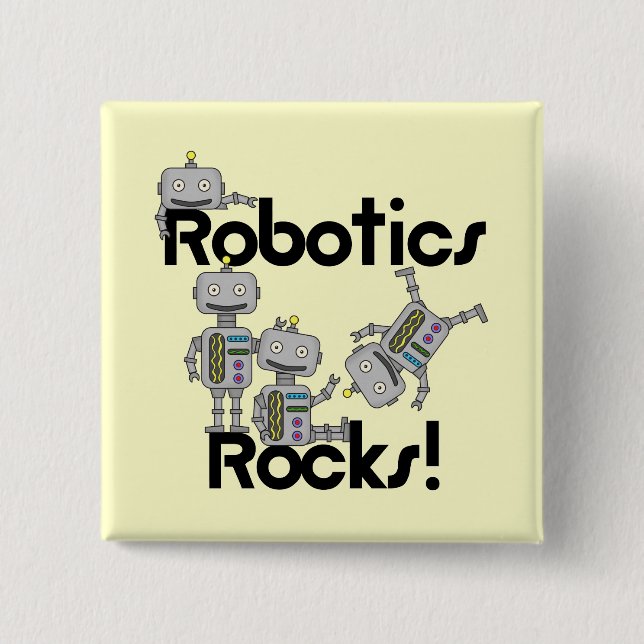 Robotics Rocks 15 Cm Square Badge (Front)