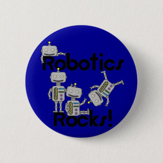 Robotics Rocks 6 Cm Round Badge