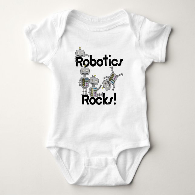 Robotics Rocks Baby Bodysuit (Front)