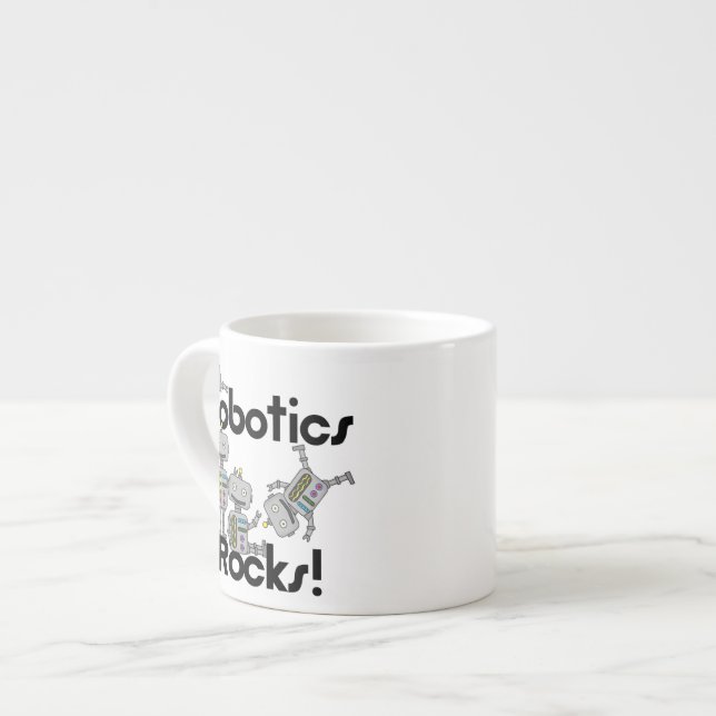 Robotics Rocks Espresso Cup (Front Left)