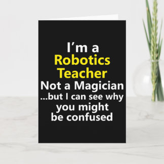 Robotics Teacher Job Career School Instructor Occu Card