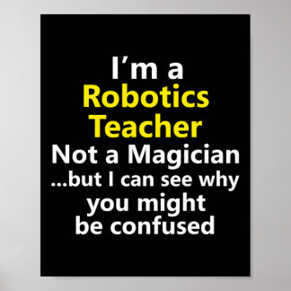Robotics Teacher Job Career School Instructor Occu Poster
