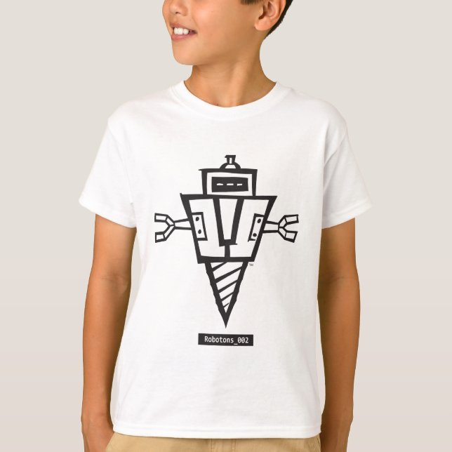 Robotons_002 Kids Tee Shirt (Front)