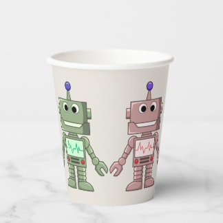 Robots and Gears Themed Birthday Drinking cups