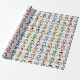 Robots and Gears Wrapping paper