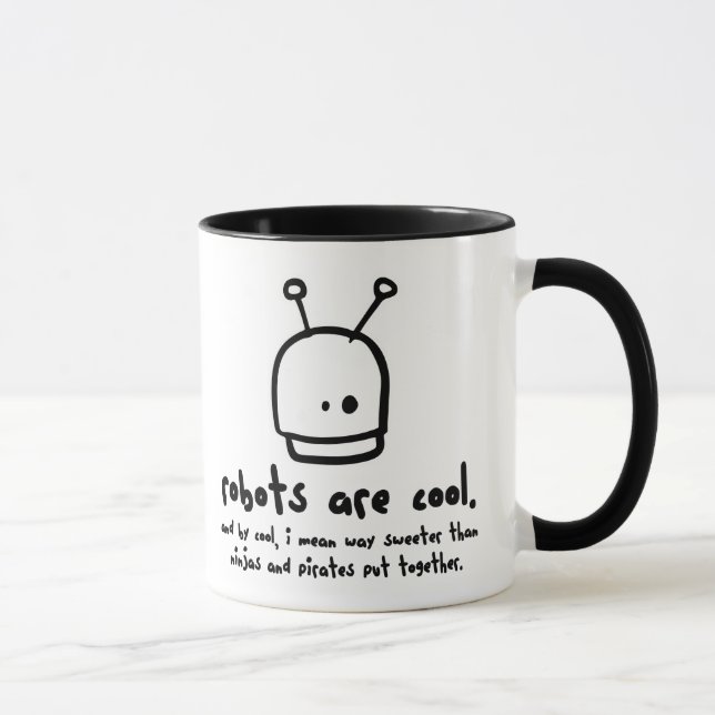 robots are cool1 mug (Right)