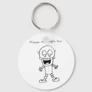 Robots Are People Too Key Ring