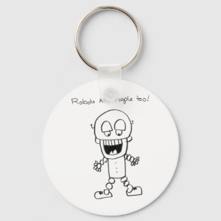 Robots Are People Too Key Ring