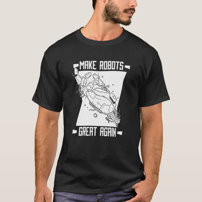 Robots Artificial Intelligence  Ai Robotics T-Shirt (Front)